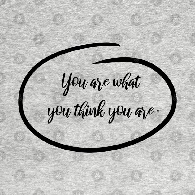 You Are Your Thoughts Inspiring and Motivating Law of Attraction Typography by Kidrock96